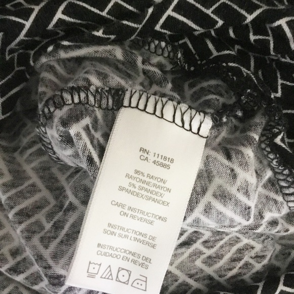 Michael Kors Tie Halter Top Size Small Black & White Tank - Picture 3 of 3